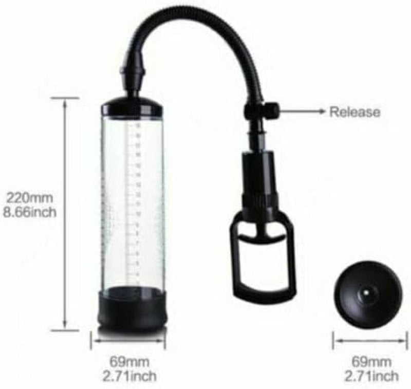 High Rize Beginner Trigger Pump – Medical Grade Silicone Penis Pump 20cm