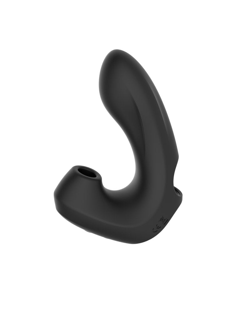 Ashella Vibes Black G-spot and Clitoral Suction Finger Vibe Waterproof > Vibrators > Finger Vibrators