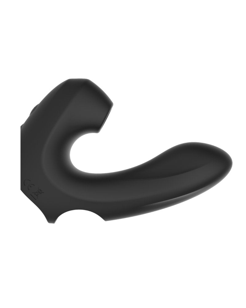 Ashella Vibes Black G-spot and Clitoral Suction Finger Vibe Waterproof > Vibrators > Finger Vibrators Main image
