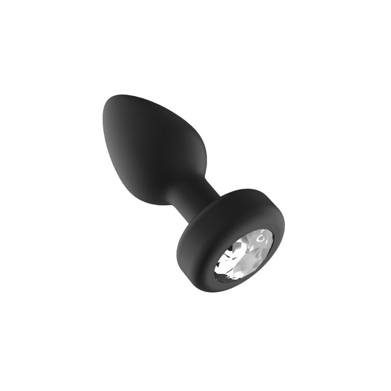 Ashella Vibes Jewel Remote Control Large Black Butt Plug (9 cm insertable) > Anal Range > Jewel Butt Plugs