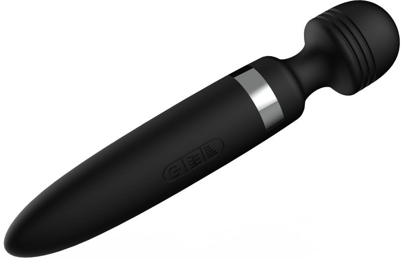 Ashella Vibes Body Wand Black Silicone Massager with 8 Speeds and 20 Vibration Modes Waterproof Secondary image