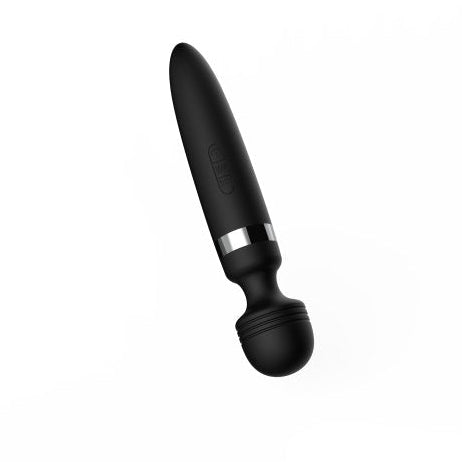 Ashella Vibes Body Wand Black Silicone Massager with 8 Speeds and 20 Vibration Modes Waterproof > Sex Toys > Massage Wands