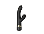 Squirting Vibrator Black Silicone 7 Function Ribbed Clitoral Stimulator