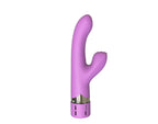 Squirting Vibrator Pink Silicone Ribbed Clitoral Stimulator Magnetic Rechargeable