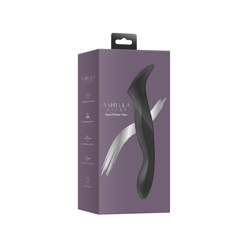 Ashella Vibes Dual Flicker – Dual-Ended Vibrator with Clitoral Flicker and Insertable Shaft > Vibrators > Ladies > Clitoral Vibrators and Stimulators