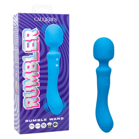 Rumbler Rumble Wand (Blue) – Dual-Ended Vibrator Vibrators - G Spot