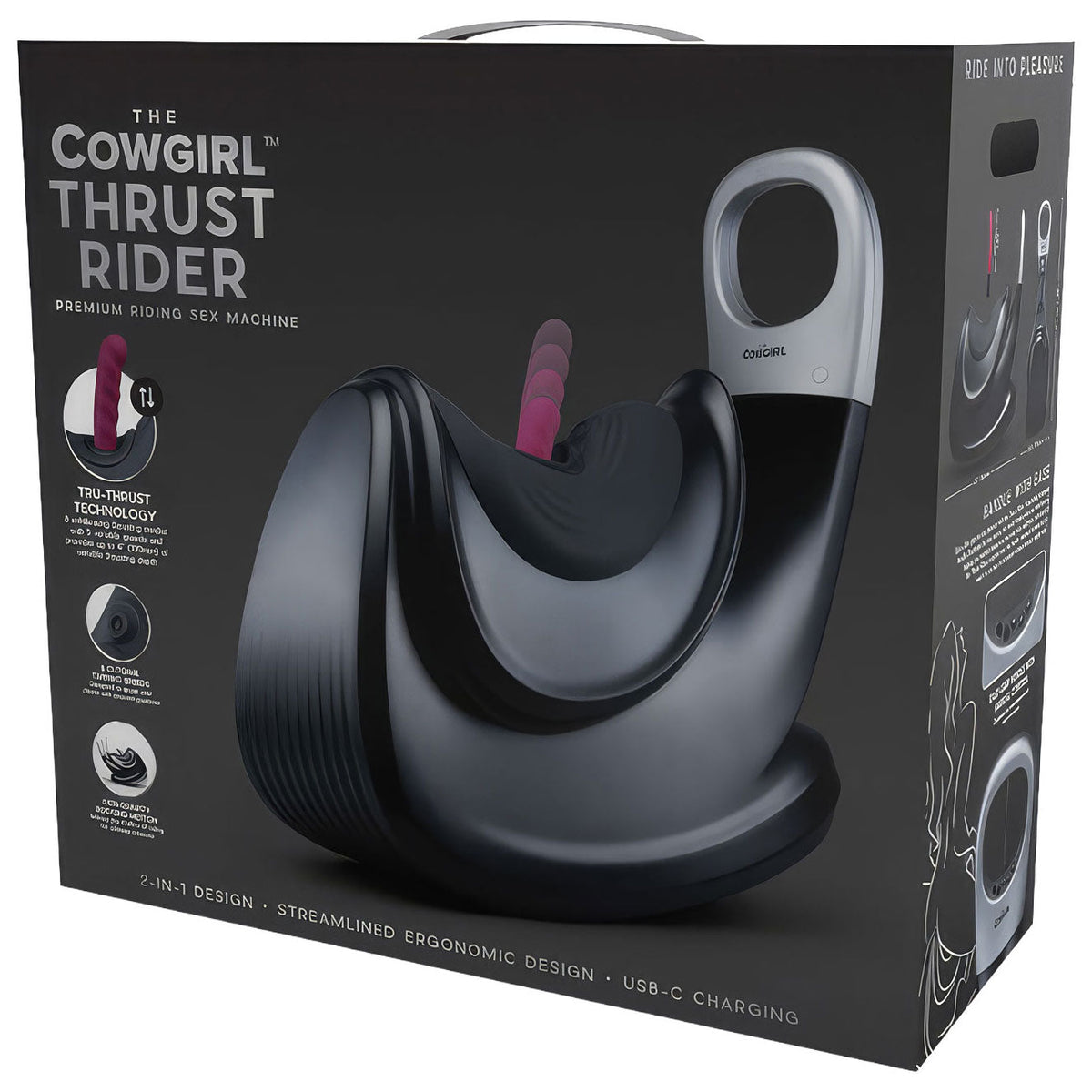 Cowgirl Thrust Rider – Hands-Free Rechargeable Riding Machine with Magnetic Attachment System > Sex Toys > Sex Machines