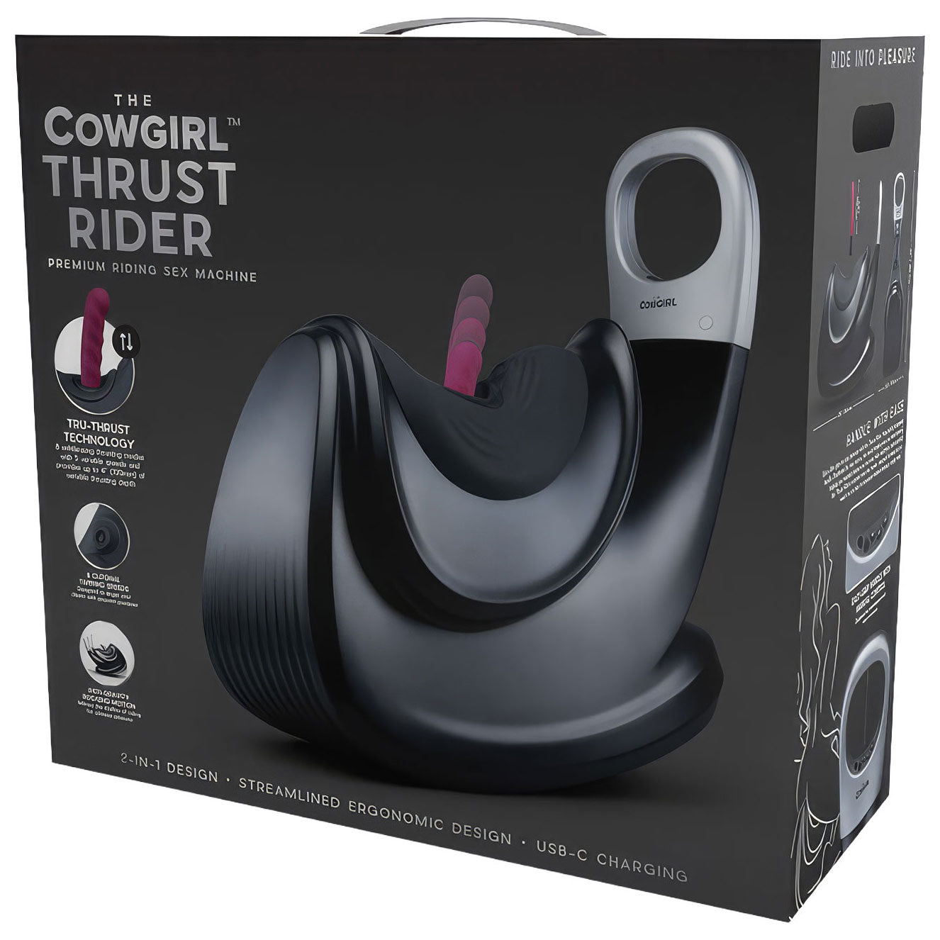 Cowgirl Thrust Rider – Magnetic Snap-On 69.6cm Wearable Thruster > Sex Toys > Sex Machines