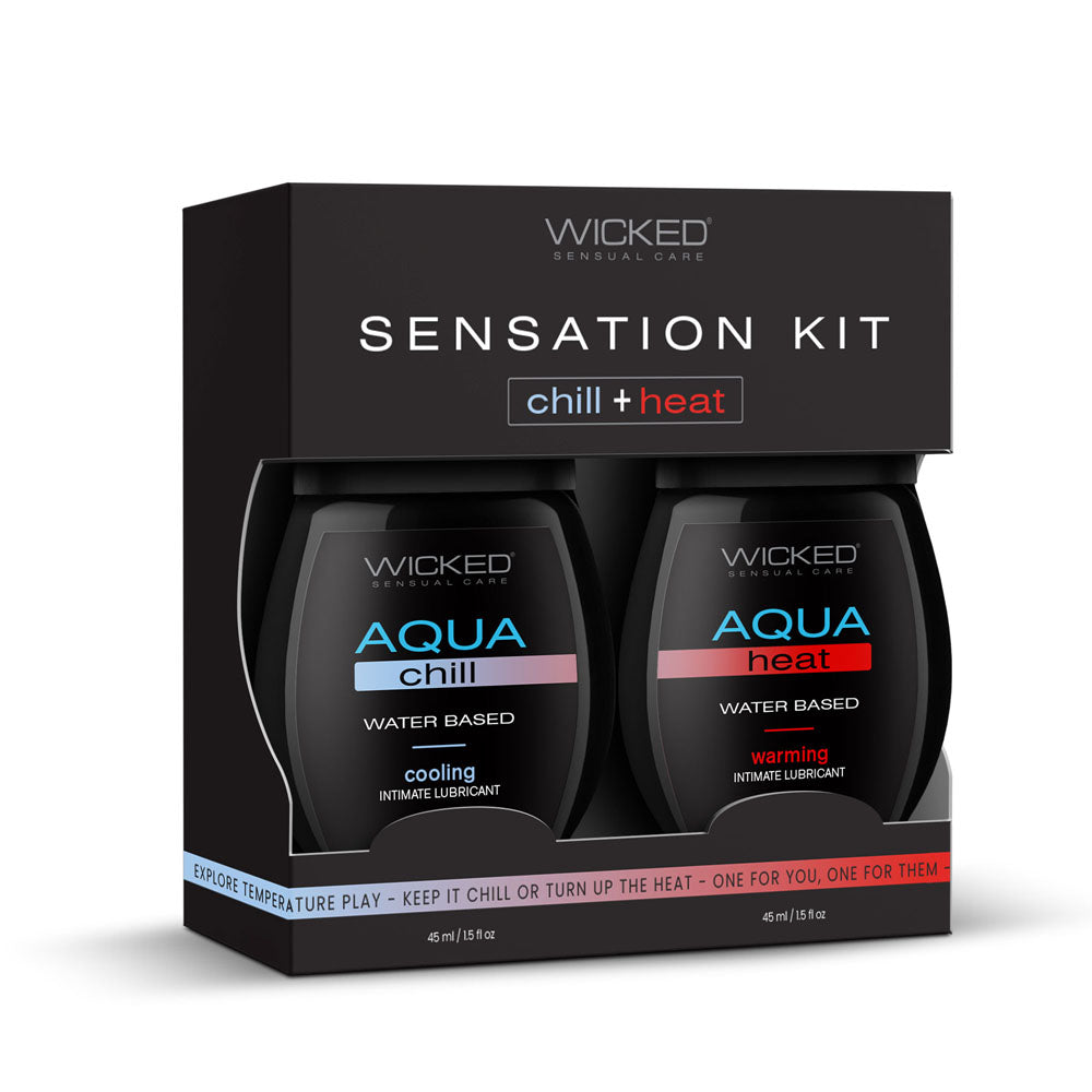 Wicked Sensation Kit 2 Pack 90ml Warming & Cooling Lubricants > Lube > Water Based