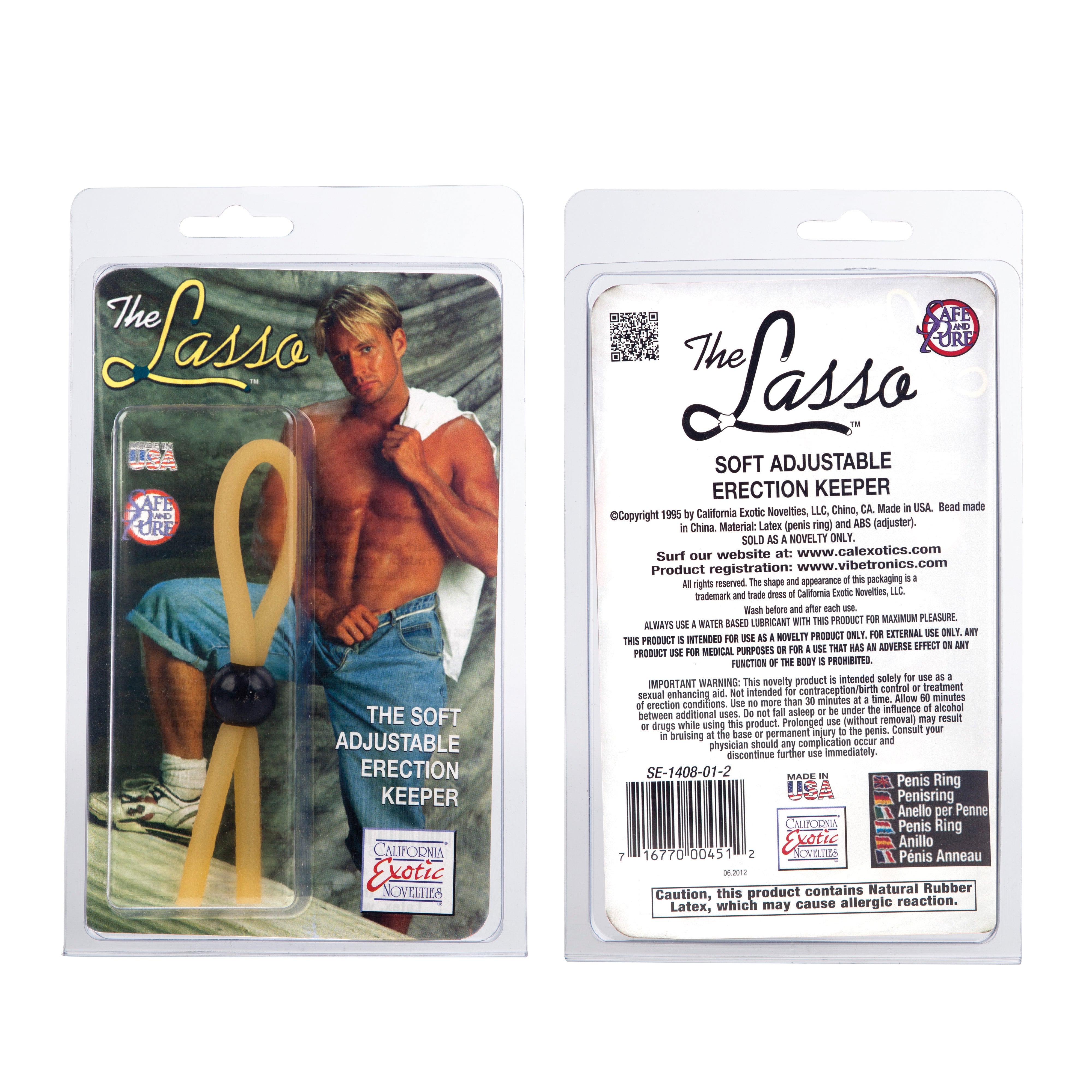 The Lasso Adjustable Latex Erection Enhancer with Stretchy and Comfortable Cinch Design COCK RINGS