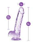 Naturally Yours Crystaline Suction Cup Dildo – 6, 7 or 8 Inch > Dildos > Realistic Dildos
