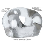OXBALLS TRI-SPORT XL Thicker 3-Ring Cocksling Clear – Enhanced Support and Bulge Enhancement > Cock Ring > Sling