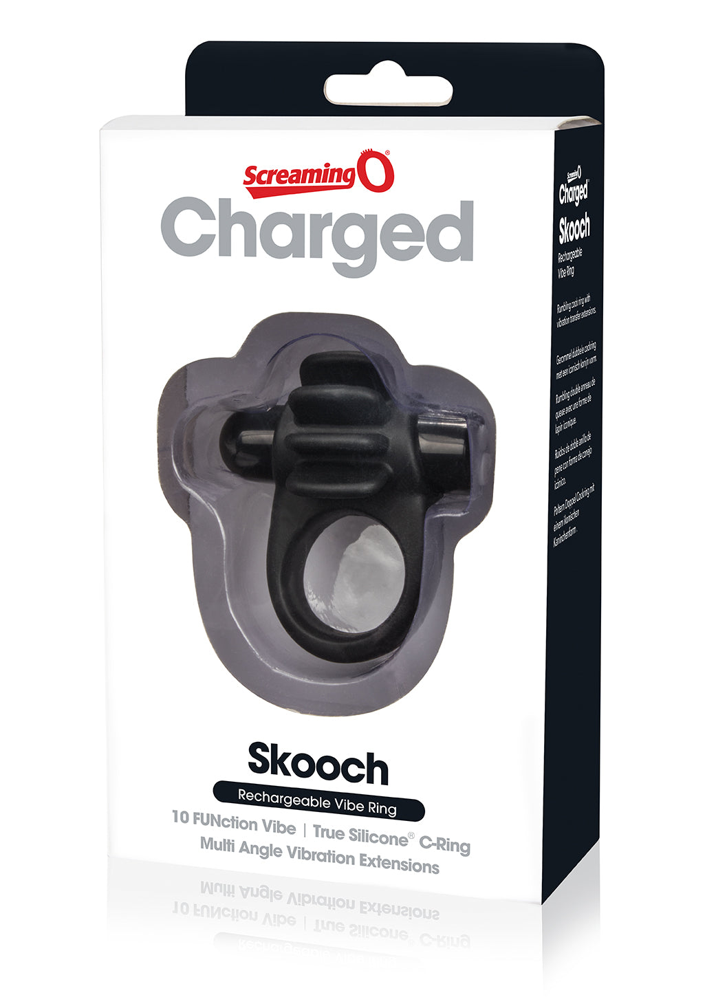 Skooch Charged Rechargeable Vibrating Cock Ring with Textured Silicone Stimulation > Sex Toys > Couples Toys
