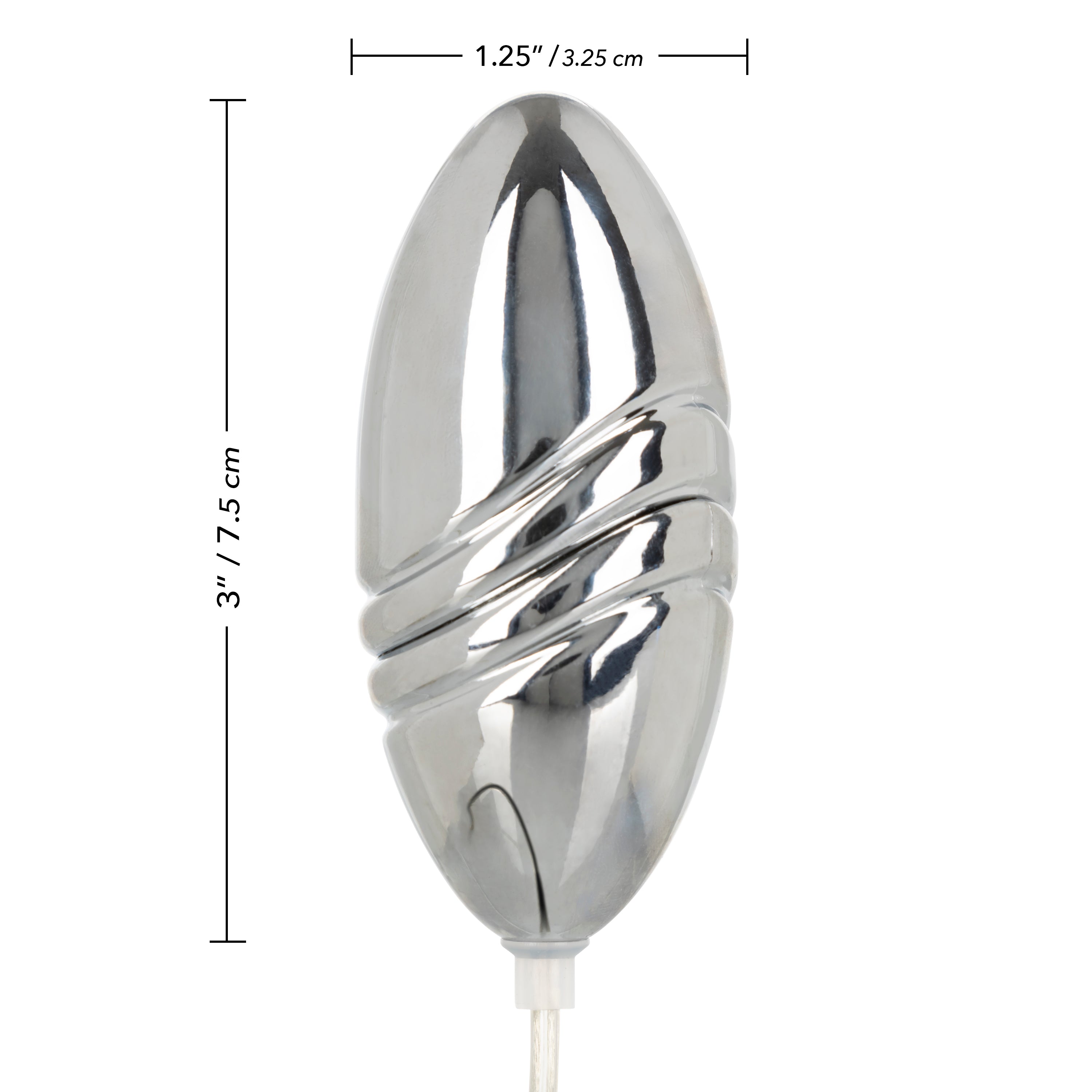 Waterproof Gyrating Bullet Blue with 2-Speed Vibration and Slim Controller BULLETS