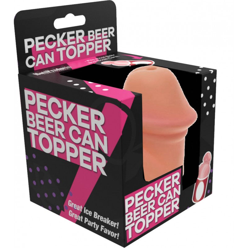 Pecker Beer Can Topper – Food Grade PVC Snap-On Beverage Accessory > Novelties > Gag Gifts