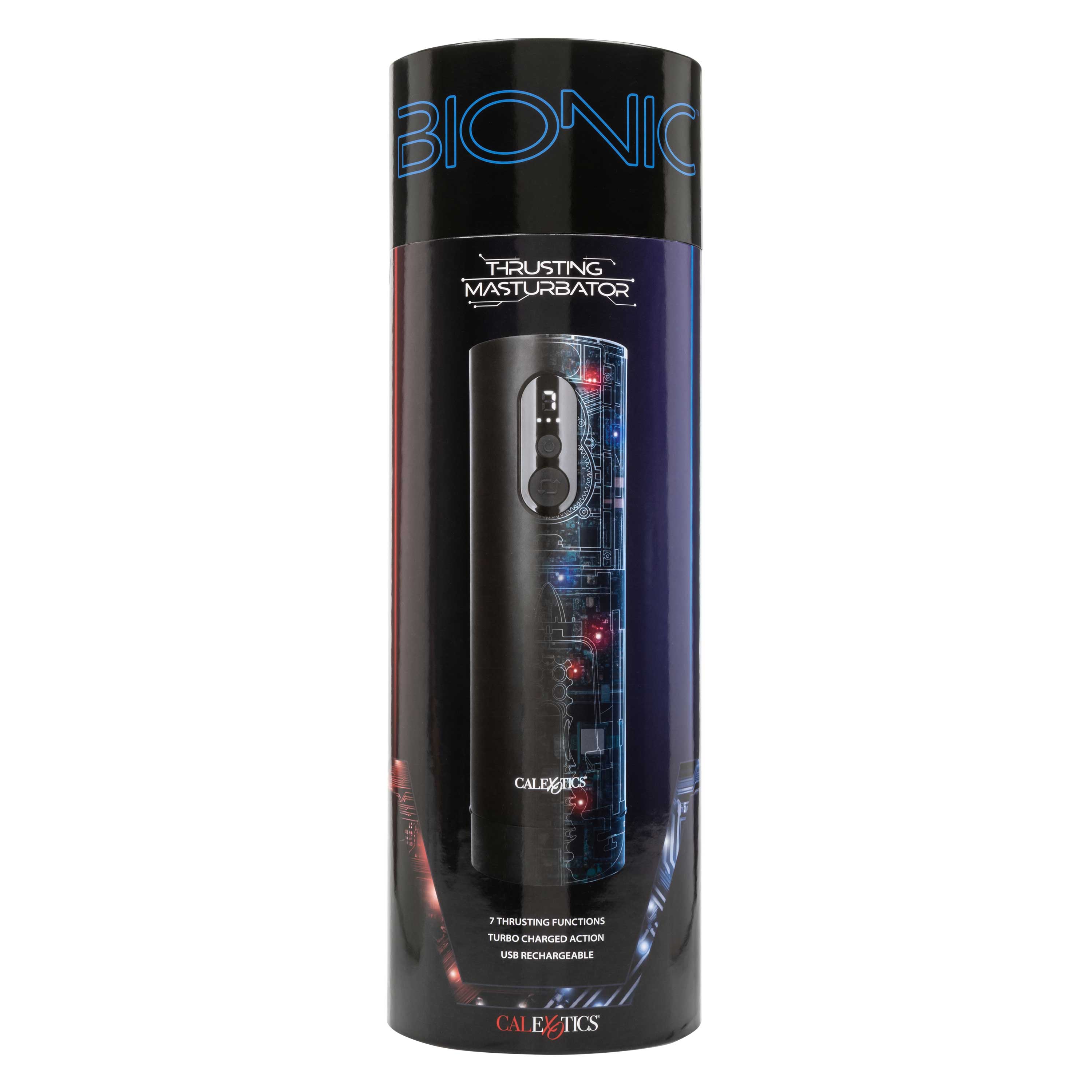 Bionic Thrusting Masturbator Black with Ultra-Soft Sleeve and Seven Thrusting Functions Black > Sex Toys For Men > Masturbators Premium