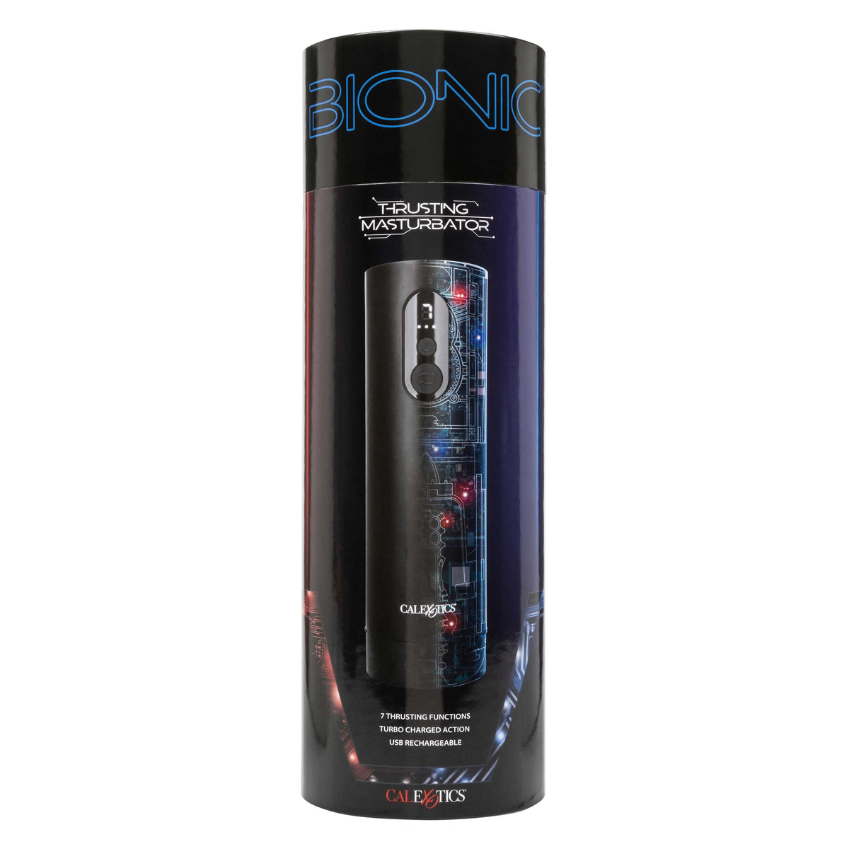 Bionic Thrusting Masturbator Black with Ultra-Soft Sleeve and Seven Thrusting Functions > Sex Toys For Men > Masturbators Premium