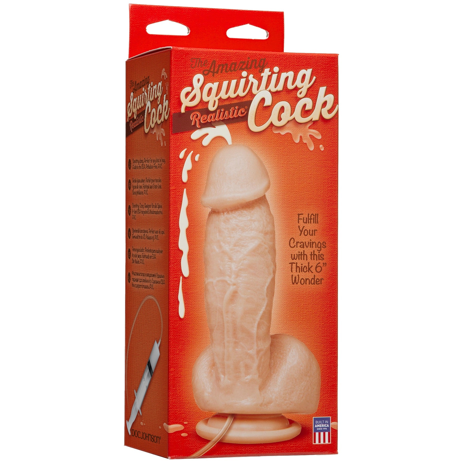 Realistic Squirting Dildo 7 Inch With Lifelike Texture – Realistic Waterproof Dildo > Dildos > Squirting Dildos