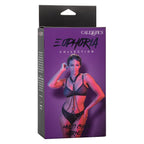 Euphoria Collection Multi Chain Harness with Black Vegan Leather and Velvet Interior Black > Clothes > Womens Harnesses