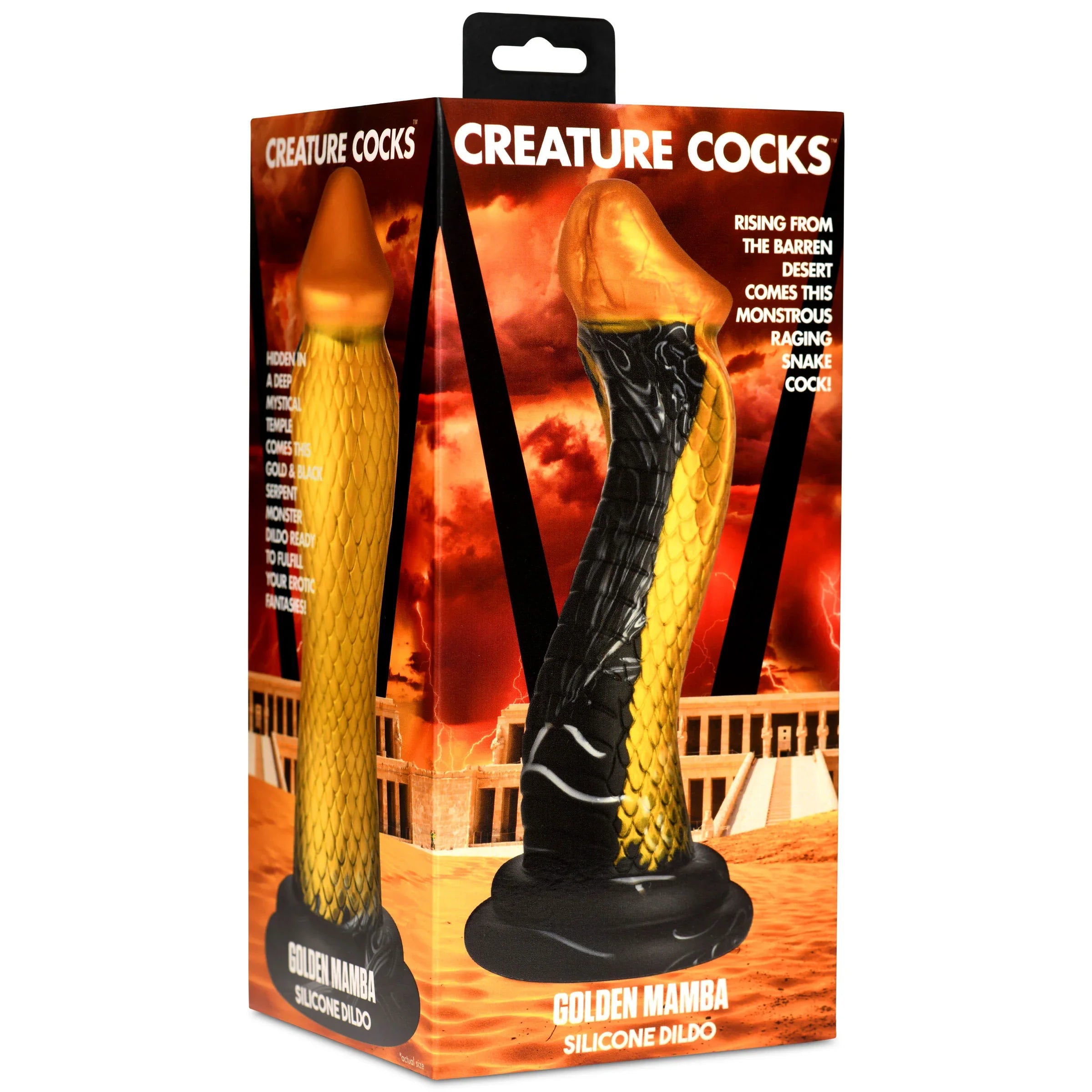 Creature Cocks Golden Mamba – Silicone Dildo > Dildos > Fantasy
