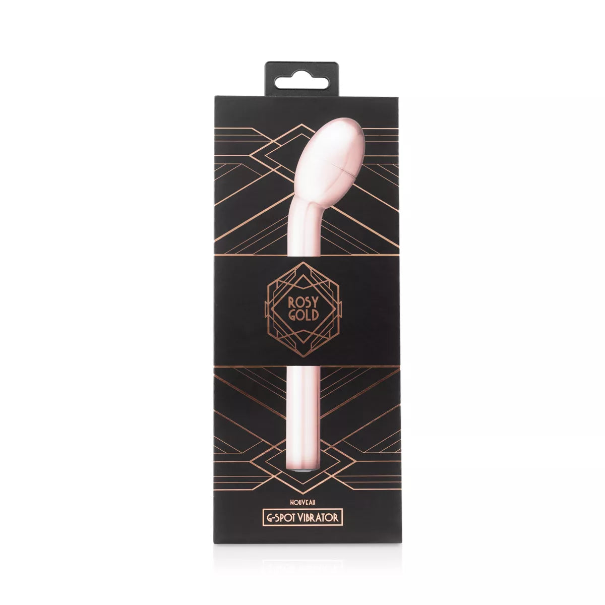 Rosy Gold Pink G-Spot Vibrator with Curved Head Waterproof > Sex Toys For Ladies > G-Spot Vibrators
