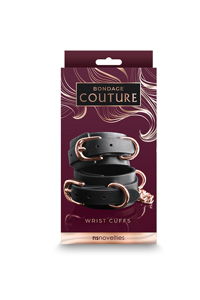 Bondage Couture Wrist Cuffs – Synthetic Material Nickel Free Hardware Restraints > Bondage Gear > Restraints