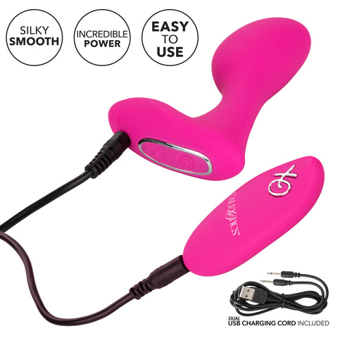 CalExotics Pink Silicone Remote G-Spot Arouser with 12 Vibration Functions and USB Rechargeable STIMULATORS