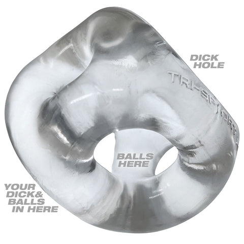 OXBALLS TRI-SPORT XL Thicker 3-Ring Cocksling Clear – Enhanced Support and Bulge Enhancement Default Title > Cock Ring > Sling