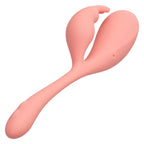 Elle Liquid Silicone Bunny 7.25 Inch Pink Flexible Vibrator | Dual Motor > Sex Toys For Ladies > Clitoral Vibrators and Stimulators