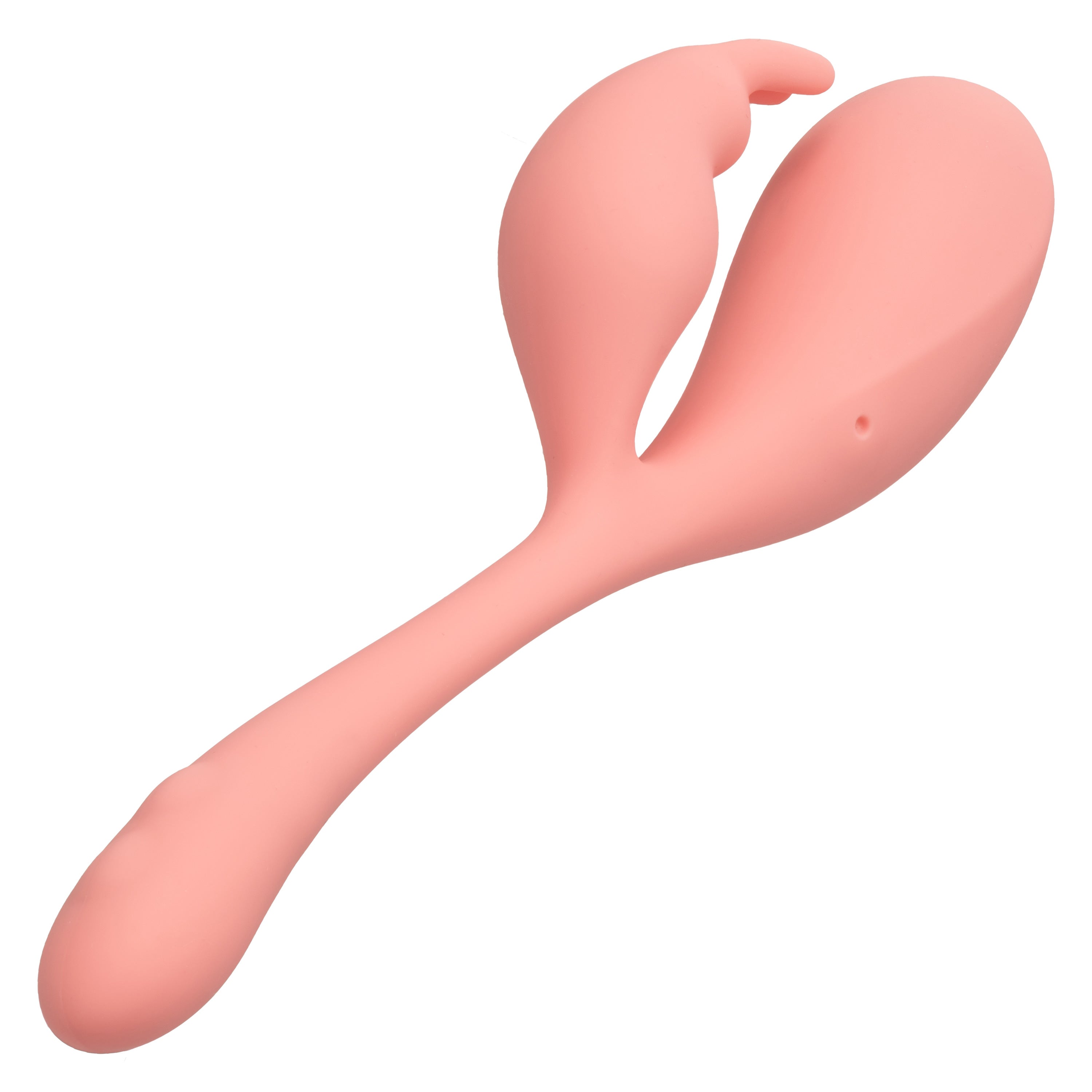 Elle Liquid Silicone Bunny 7.25 Inch Pink Flexible Vibrator | Dual Motor > Sex Toys For Ladies > Clitoral Vibrators and Stimulators