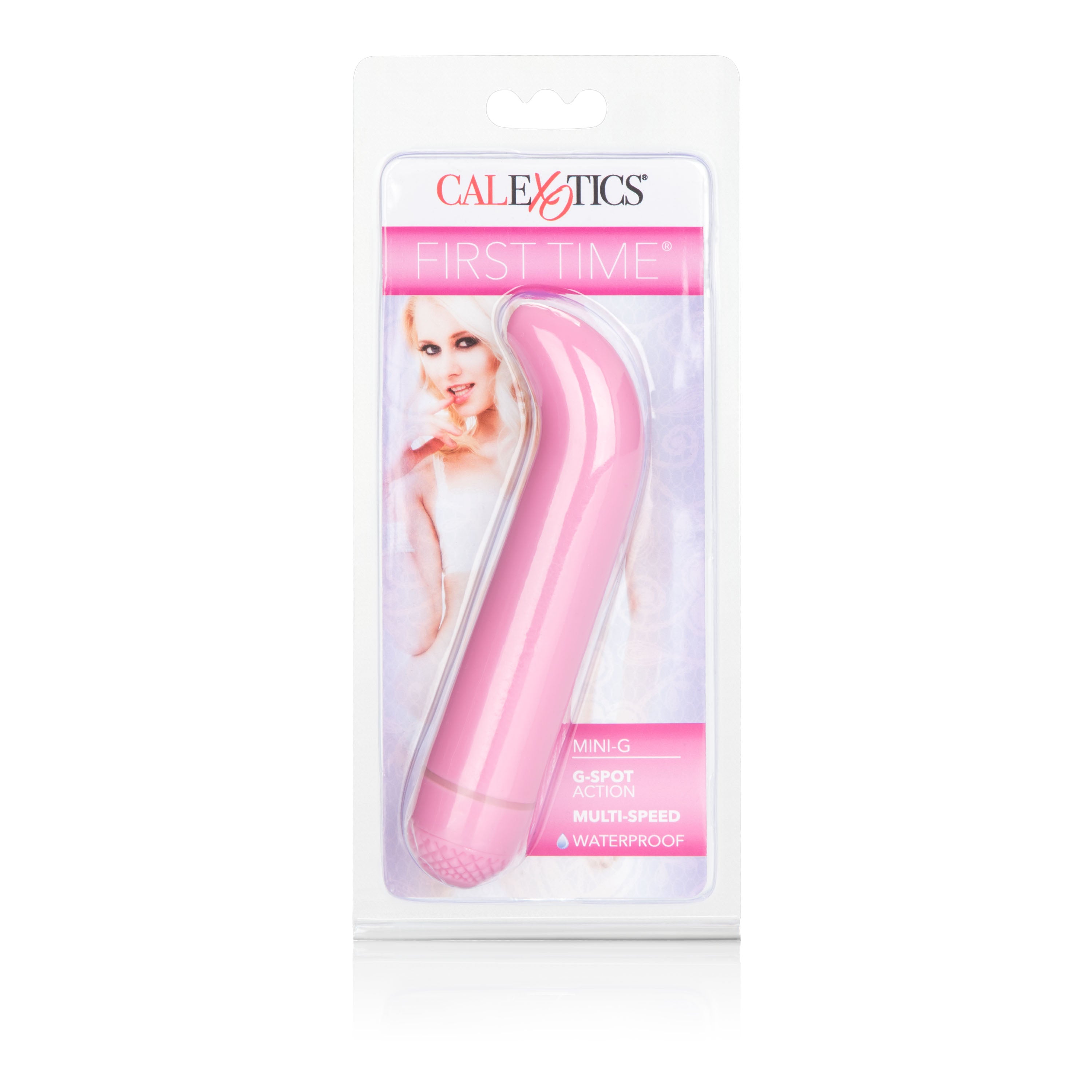 First Time Mini-G Pink Curved G-Spot Vibrator 4.5 Inch Compact Waterproof Massager BULLETS