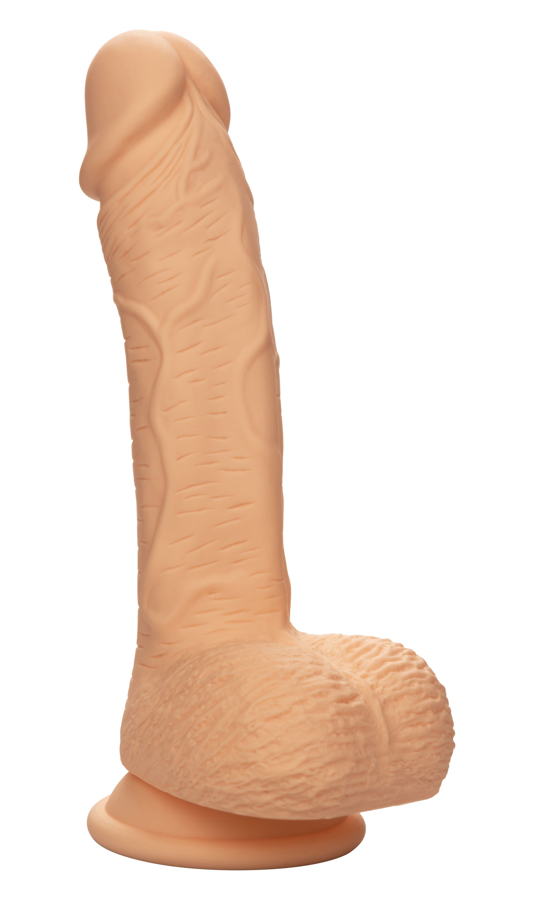 Dual Density Silicone Studs 6.25 Inch / 16 cm Ivory Realistic Flexible Design with Suction Cup Base > Dildos > Realistic Dildos
