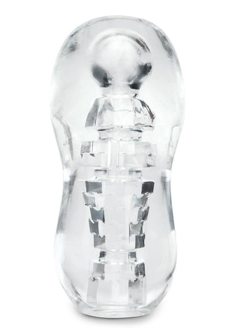 Zolo Gripz Spinner - Squeezable Clear Stroker Strokers - Manual