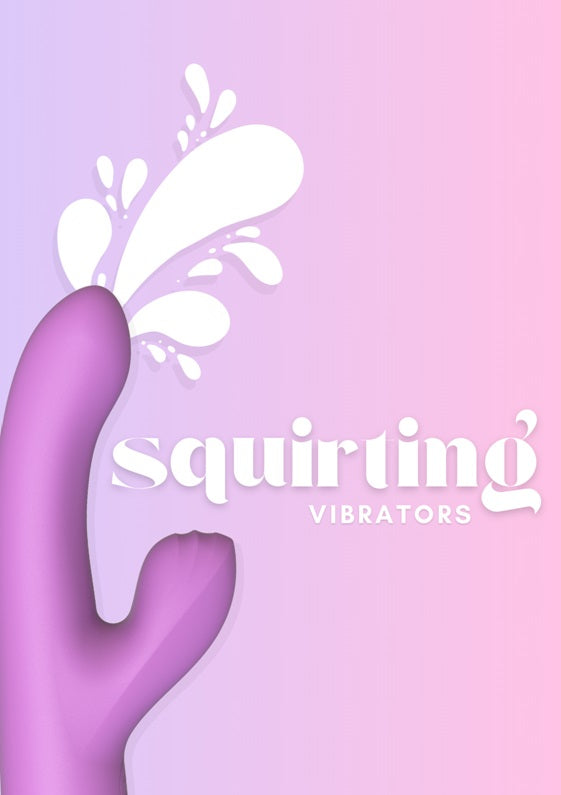 Squirting Vibrator Pink Silicone Ribbed Clitoral Stimulator Magnetic Rechargeable > Vibrators > Ladies > Rabbit Multi