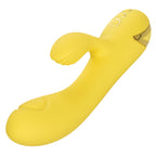 California Dreaming San Diego Seduction Yellow Silicone Dual-Action Massager with Triple Motors and 10 Functions > Vibrators > Ladies > Rabbit
