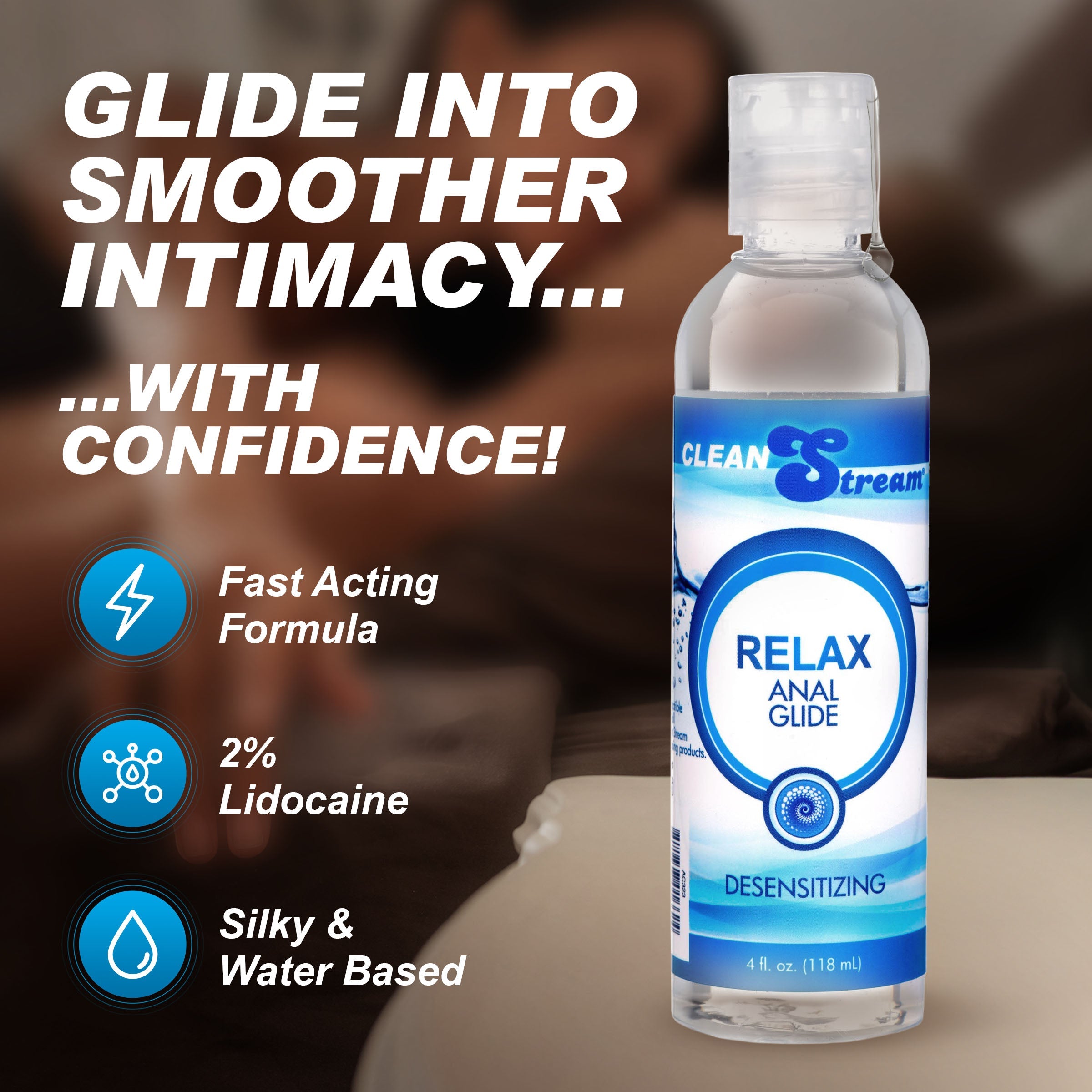 Relax Desensitizing Anal Lube 4oz – Silky Smooth Anal Lubricant Secondary image