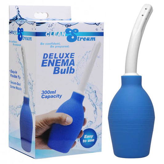 Deluxe Enema Bulb Blue - 10 Oz Cleansing Bottle 5.25 In