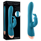 Adam & Eve Shimmy & Shake Velvet Rabbit Vibrator 55 Characters Blue > Vibrators > Ladies > Rabbit
