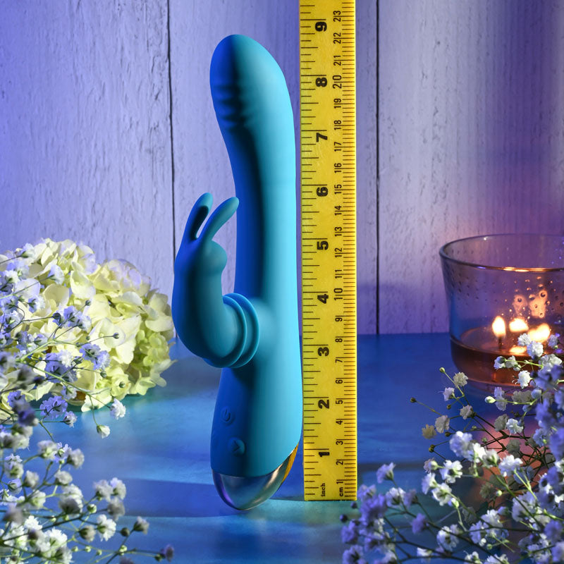 Adam & Eve Shimmy & Shake Velvet Rabbit Vibrator 22.3cm > Vibrators > Ladies > Rabbit