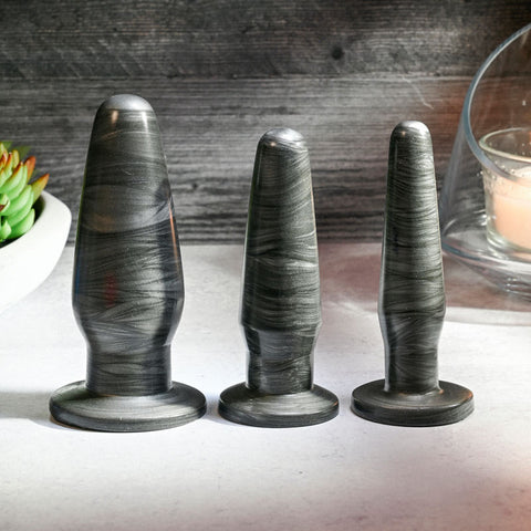 Anal Rockets Trainer Set - 3 Piece Galaxy PVC Plugs > Anal Range > Butt Plug Kits
