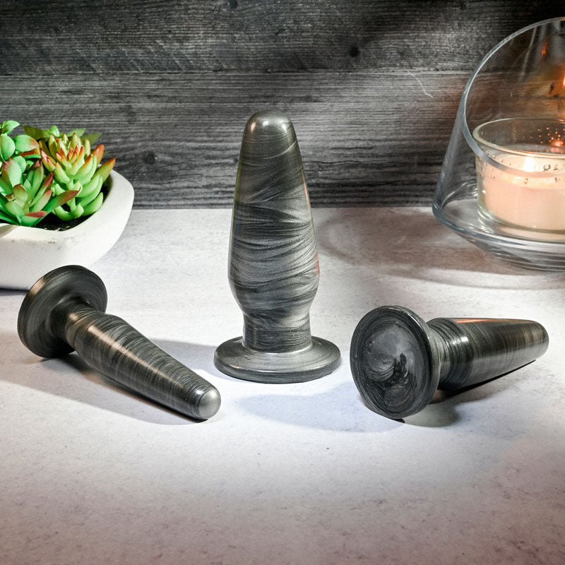 Anal Rockets Trainer Set - 3 Piece Galaxy PVC Plugs > Anal Range > Butt Plug Kits