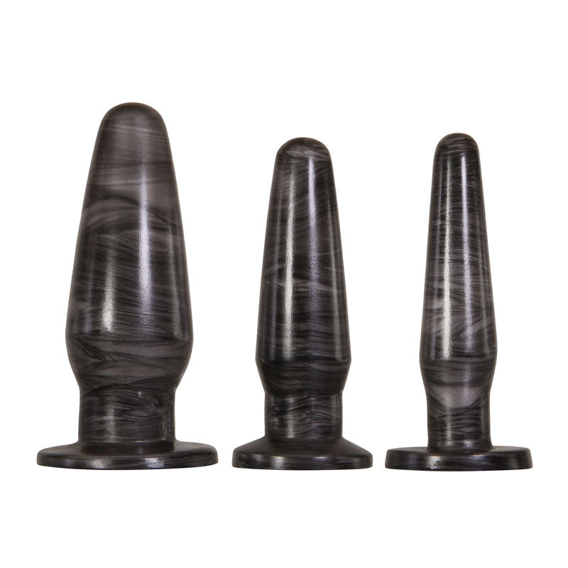 Anal Rockets Trainer Set - 3 Piece Galaxy PVC Plugs > Anal Range > Butt Plug Kits