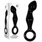 Adam & Eve Glass Prostate Massager 16.6 cm for Blissful Pleasure Black > Anal Range > Prostate Plugs