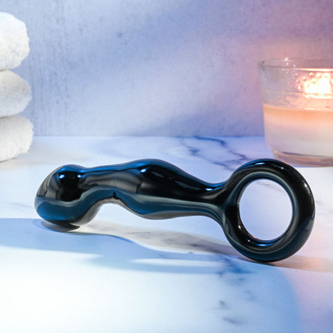 Adam & Eve Glass Prostate Massager 16.6 cm for Blissful Pleasure Prostate Tools