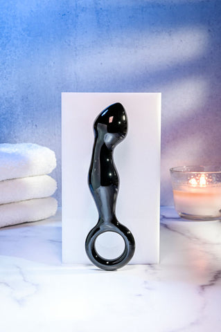 Adam & Eve Glass Prostate Massager 16.6 cm for Blissful Pleasure Prostate Tools
