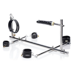 Master Series Imprisoned Metal Stockade with Built-In Dildo – Heavy-Duty Bondage Equipment > Sex Toys > Sex Furniture