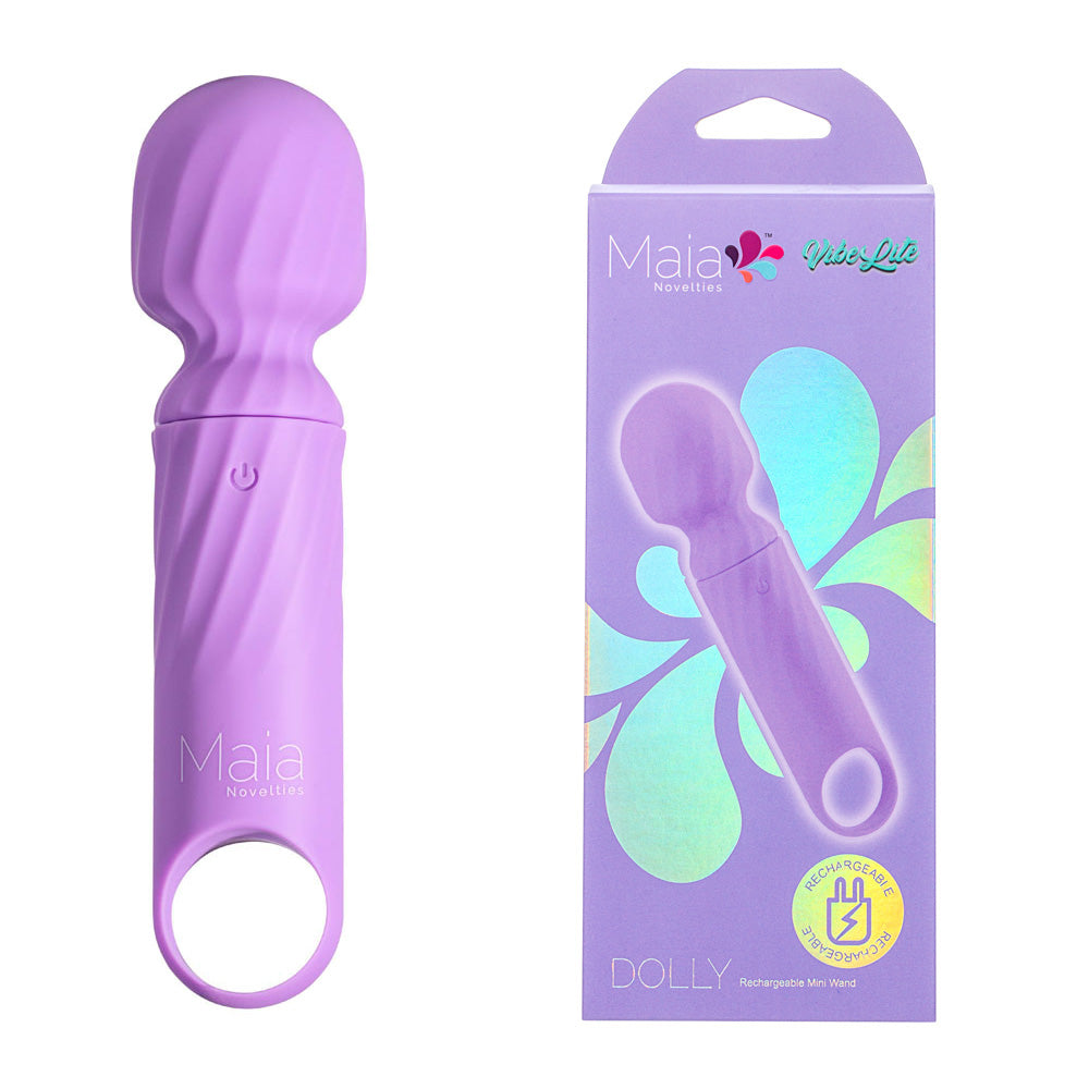 Maia Dolly Mini Massage Wand Purple Purple > Sex Toys > Mini Massagers