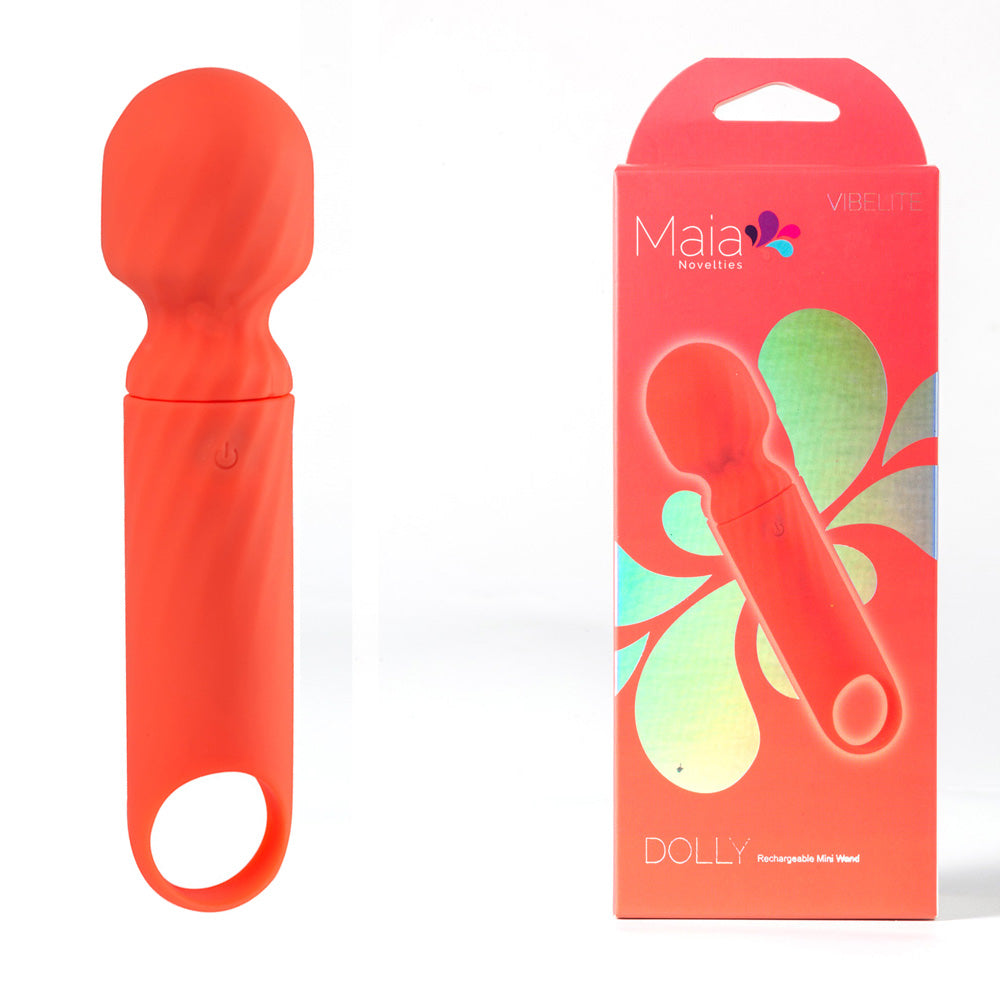 Maia Dolly Mini Massage Wand in Orange Orange > Sex Toys > Mini Massagers