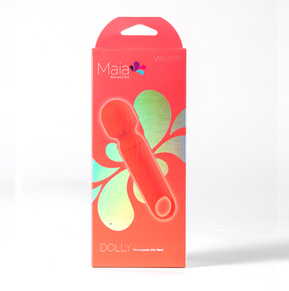 Maia Dolly Mini Massage Wand in Orange Electric Massager
