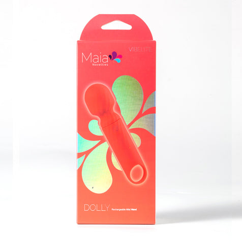 Maia Dolly Mini Massage Wand in Orange Electric Massager